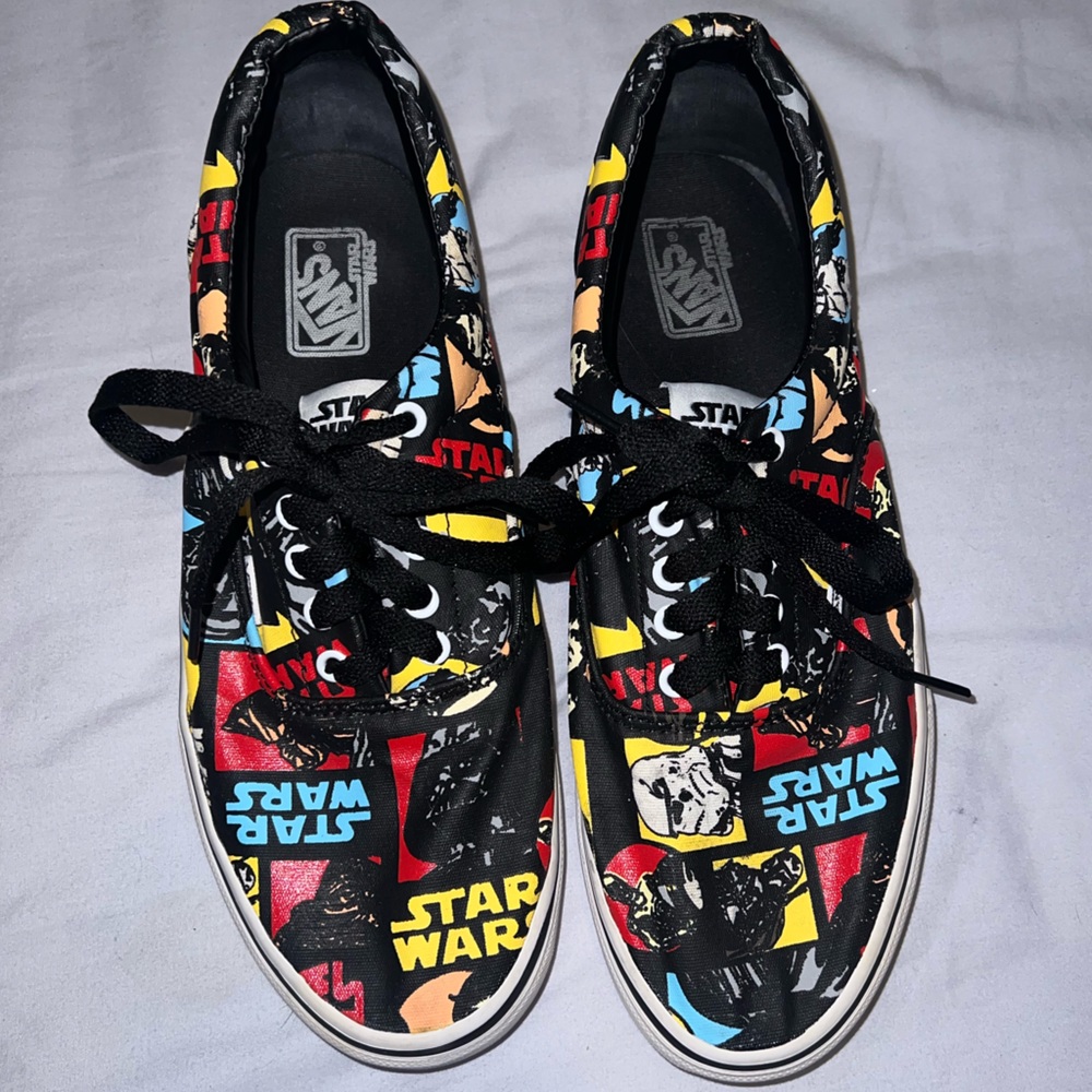 Vans x Star Wars, size 10.5, multi color with images
